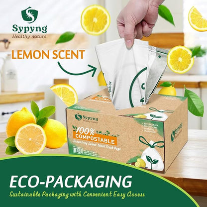 Compostable Kitchen Waste Trash Bags 3-4 Gallon Heavy Duty 100% Biodegradable - Image 2