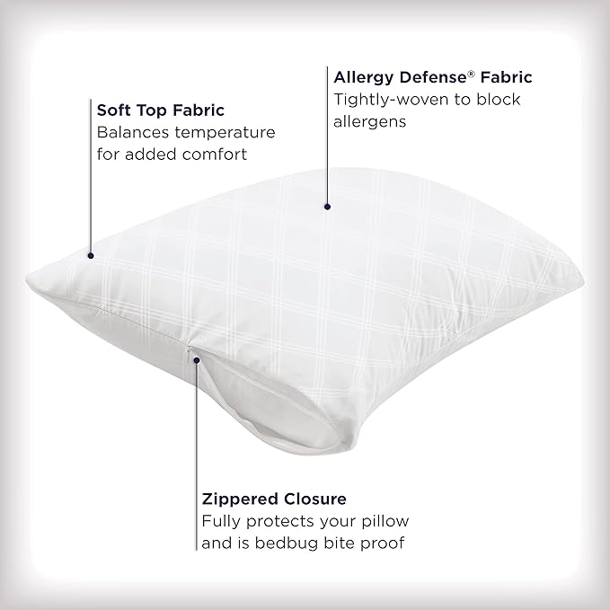 Set of 4 King AllerEase Pillow Protectors - Image 4