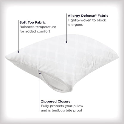 Set of 4 Standard/Queen AllerEase Pillow Protectors - Image 4