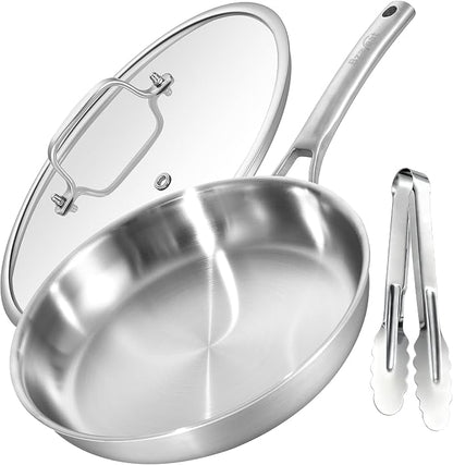 12 Inch Stainless Steel Pan by Bzayeat