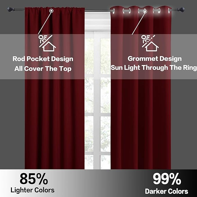 RYB HOME RV Camper Door Window Curtains -Blackout Privacy Curtains & Drapes - Image 5