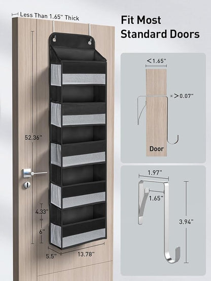 Yecaye 2 Pc Over the Door Organizer - Image 5