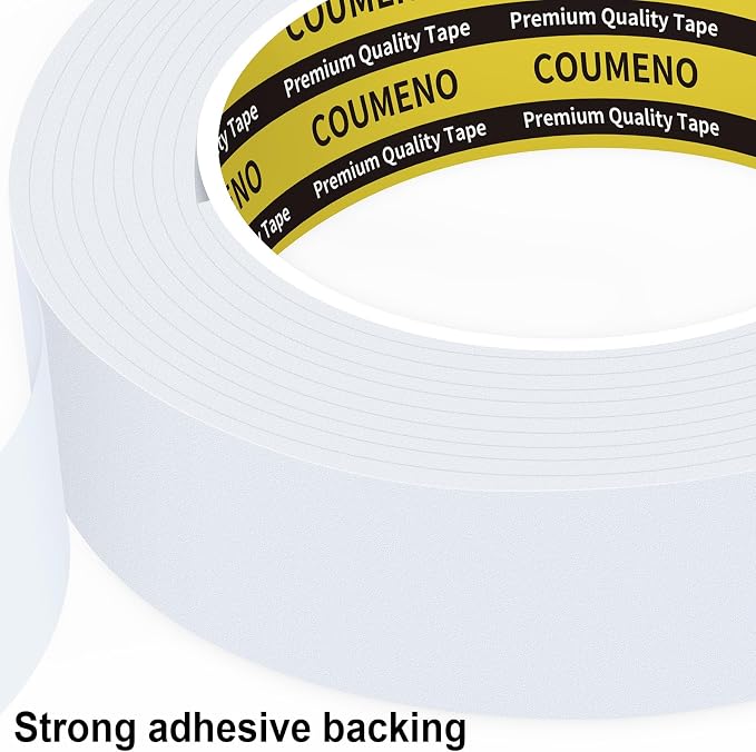 EVA Single-Sided Adhesive White Foam Tape, Single-Sided Sealing Strip Foam Pad - Image 3