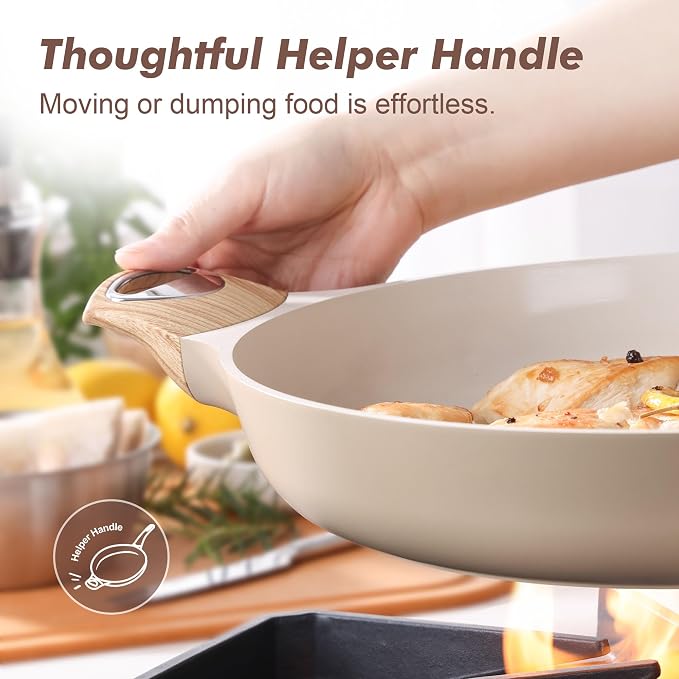 SENSARTE Ceramic Nonstick Frying Pan Skillet - Image 4