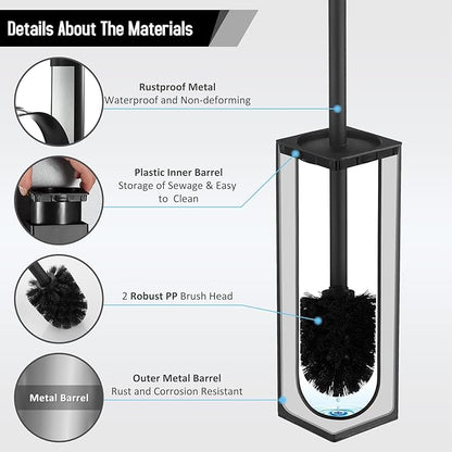 Stainless Steel Toilet Bowl Brush and Holder - Image 3