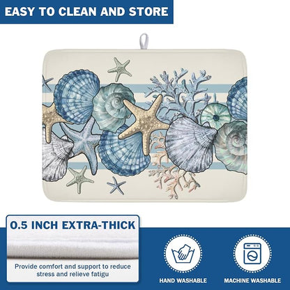 Nautical Coastal Dish Drying Mat - Image 5