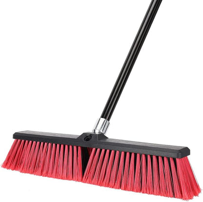 18 inches Push Broom Outdoor Garden Broom by KeFanta