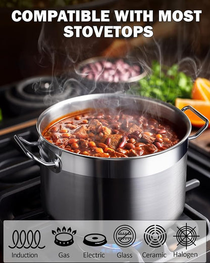 Cooks Standard Stockpots Stainless Steel, 11 Quart Professional Grade Stock Pot - Image 3