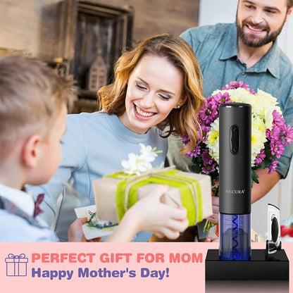 Secura Electric Wine Opener, Automatic Electric Wine Bottle Corkscrew Opener - Image 8