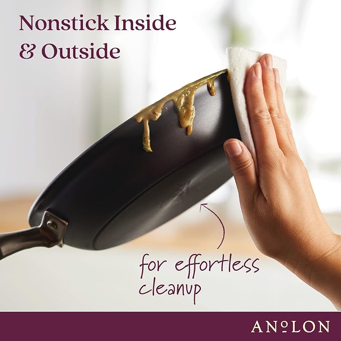 Anolon Advanced Home Hard-Anodized Nonstick Tapered Sauce Pan/Saucepot - Image 3