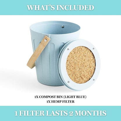 Martha Stewart Indoor Compost Bin | Countertop Composting Bucket - Image 4