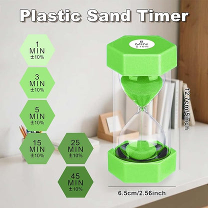 Sand Timer 15 Minute Hourglass, Unbreakabl Sand Clock 15 Min, Reloj De Arena 15 - Image 3