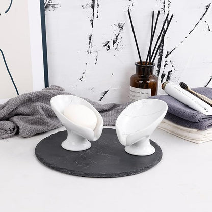Soap Dish Set, Self Draining Bar Soap Holder - Image 9
