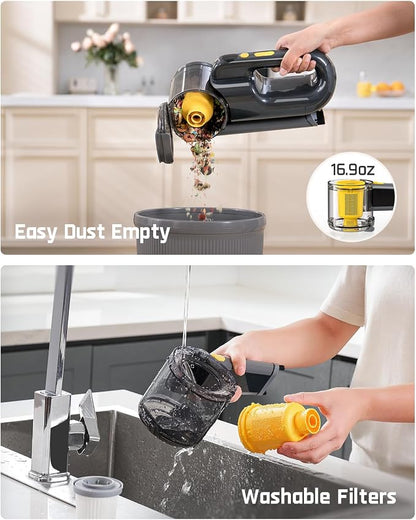 Fanttik Fold V10 Ultra Deluxe Handheld Vacuum Cordless, 17kPa Suction Power - Image 6