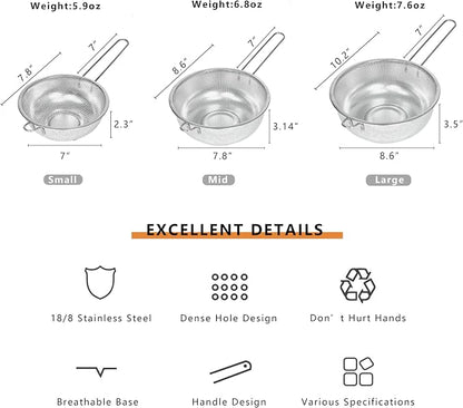 Metal Fine Mesh Strainer and Colander - Image 3