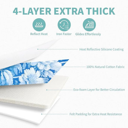 Ironing Board Cover and Pad 15x54 Inch Standard Ironing Board Cover - Image 4