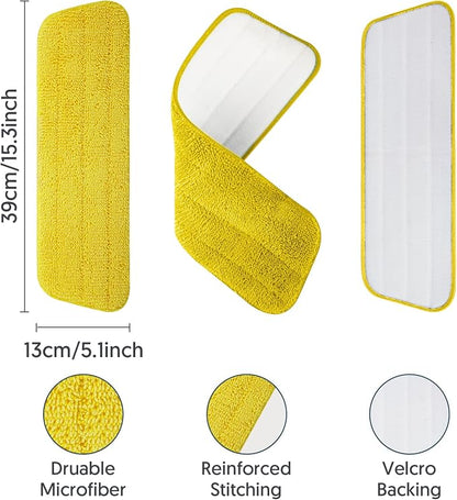 7 Count Reusable Mop Pads for Swiffer PowerMop -MEXERRIS Microfiber Wet Mops - Image 3