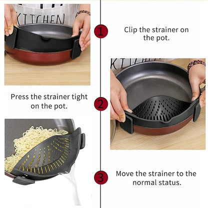 2 Pcs Clip on Strainers, Pot Strainer - Image 3