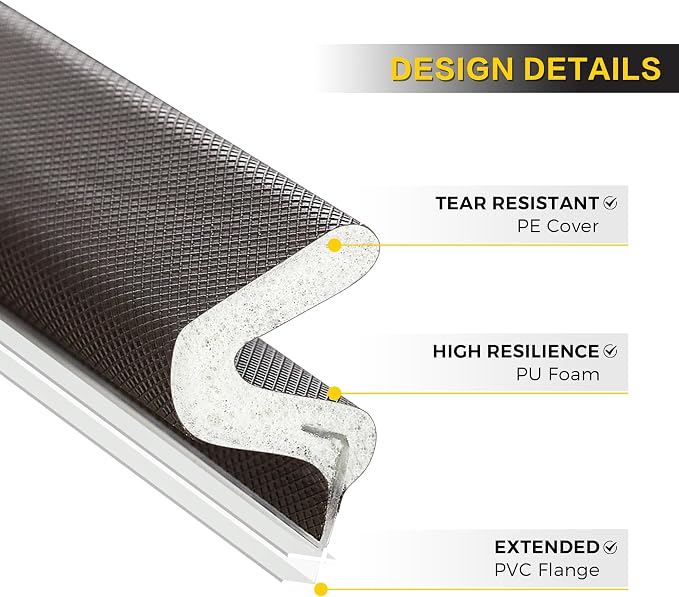 Weather Stripping Door Seal Strip Soundproof Q Foam Weather Stripping - Image 9