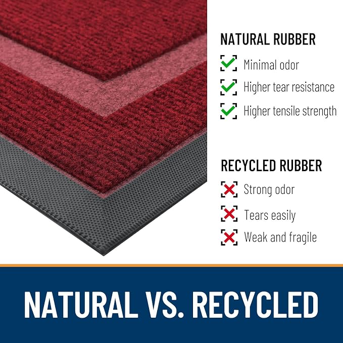 OLANLY Front Door Mat Indoor Outdoor Entrance, Waterproof All-Season, - Image 4