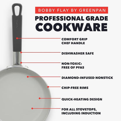 GreenPan x Bobby Flay 12" Nonstick Frying Pan Skillet, PFAS-Free Diamond Ceramic - Image 5