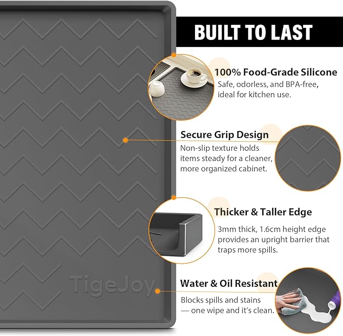 TigeJoy 25" x 19" Under Sink Mats - Image 3