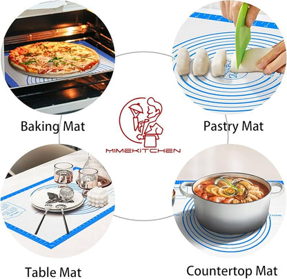 Silicone Pastrty Mat for Dough Rolling, Silicone Baking Mat - Image 3