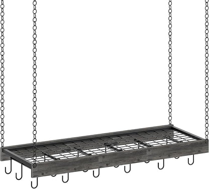 CHOEZON Hanging Pot Rack, 35.4" L x 13" W Ceiling Pot Hanger, Industrial Style by Choezon