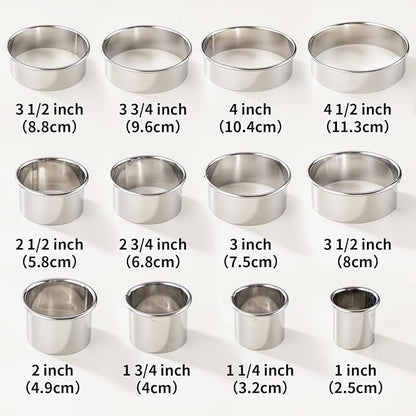 12 Pcs 304 Stainless Steel Biscuit Cutter Set - Image 2