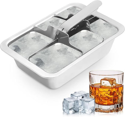 Professional Ice Cube Trays Stainless Steel by Clipore