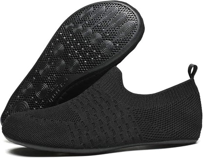 QZKDM Lightweight Slip on Grip Indoor House Slippers Barefoot Non Slip Home - Image 6