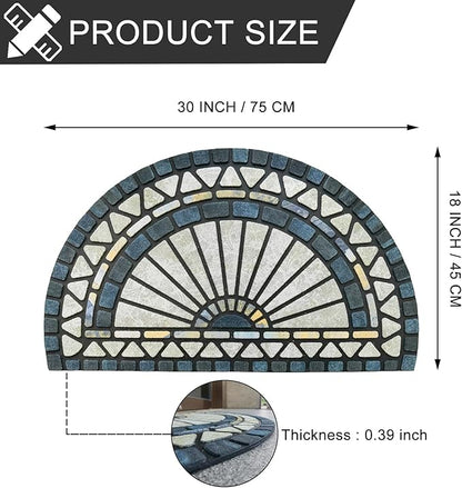 CHICHIC Welcome Door Mat 18 x 30 Inch Front Doormat Outdoors - Image 3