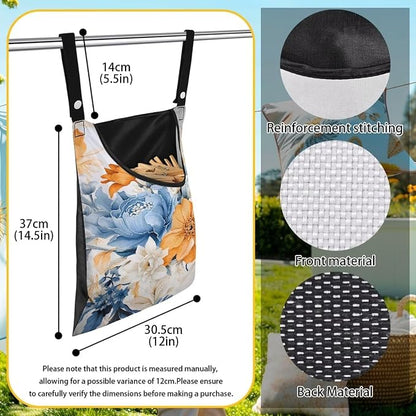 Art Flowers Clothespin Bag - Image 6