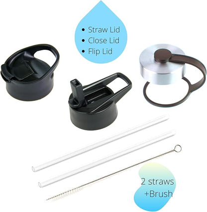 DRINCO Stainless Steel Water Bottle Spout Lid Vacuum Insulated Double Wall - Image 5