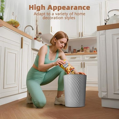 Small Trash Can 3 Pack 1.8 Gallons, Bathroom Trash Can & Garbage Can - Image 8