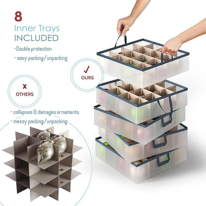 Hearth & Harbor Large Christmas Ornament Storage Box - Image 3