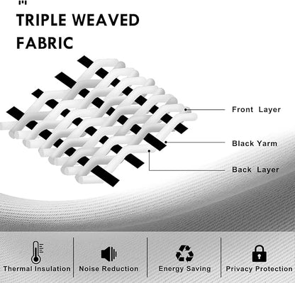 DWCN Blackout Curtains for Living Room Thermal Insulated, Energy Saving & Noise - Image 5