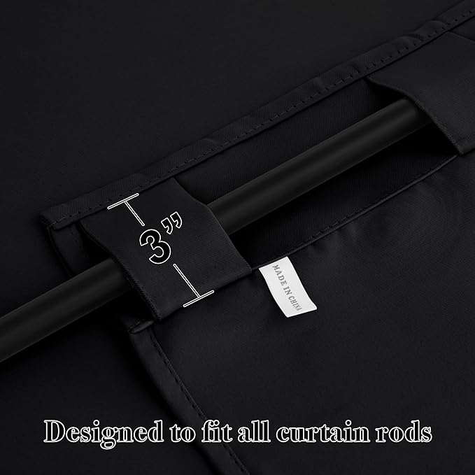 RYB HOME Blackout Curtains Pair - Image 2