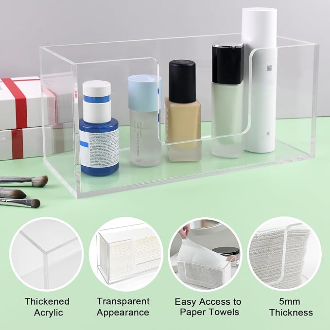 1Pack Acrylic Paper Towel Dispenser, Napkin Holder - Image 7