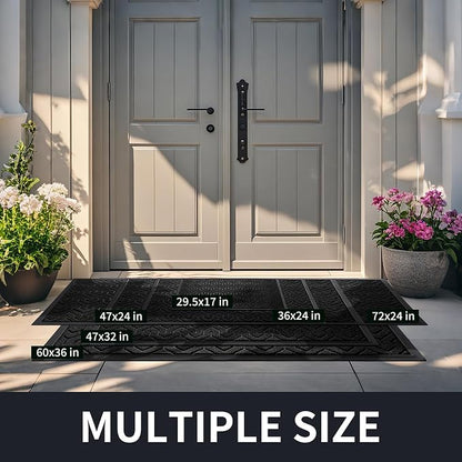 Yimobra Large Door Mat Outside Entrance 47x32, Waterproof Heavy Duty Outdoor - Image 2