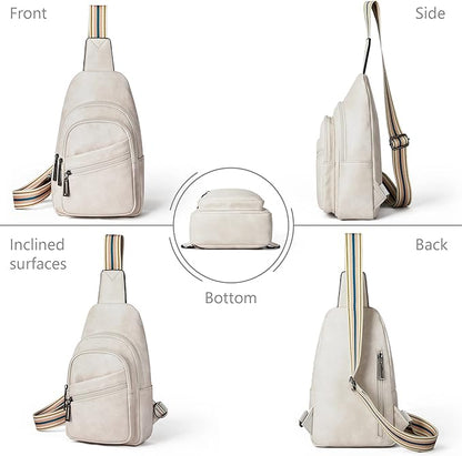 Sling Bag Crossbody Bags for Women Small Cross Body Bag Fanny Packs Chest Sling Purse for Daily Travel Leisure Sport