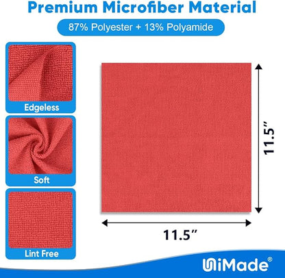 Shop Towel Rag, 200 Pack Reusable Rags Bulk Microfiber Cleaning Cloth Lint Free - Image 2