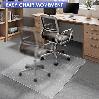 Kuyal Office Chair Mat for Carpet, 2 Pack 32x 49 Clear Heavy Duty Computer - Image 6