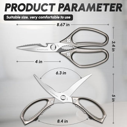 SSGP Kitchen Shears Set, All Purpose Heavy Duty Poultry Shears, Sharp Japanese - Image 2