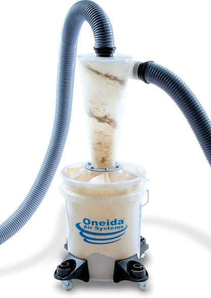 Oneida Air Systems Dust Collector & Cyclone Separator Kit w/ Clear Bucket - Image 5