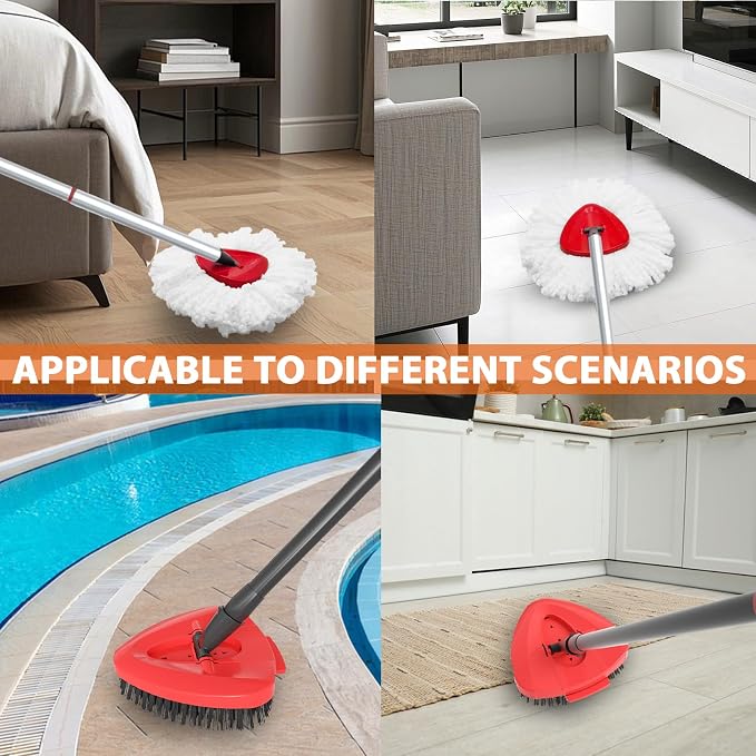 Spin Mop Head Replacement for O Cedar EasyWring 1-Tank System, 2 Mop Replace - Image 6