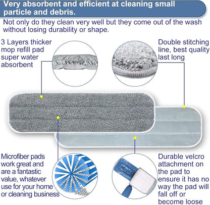 Microfiber Mop Replacement Pads 18 Inch Compatible - Image 4