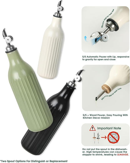 FE FUN ELEMENTS Olive Oil Dispenser Bottle, 19 oz Oil Dispenser - Image 3
