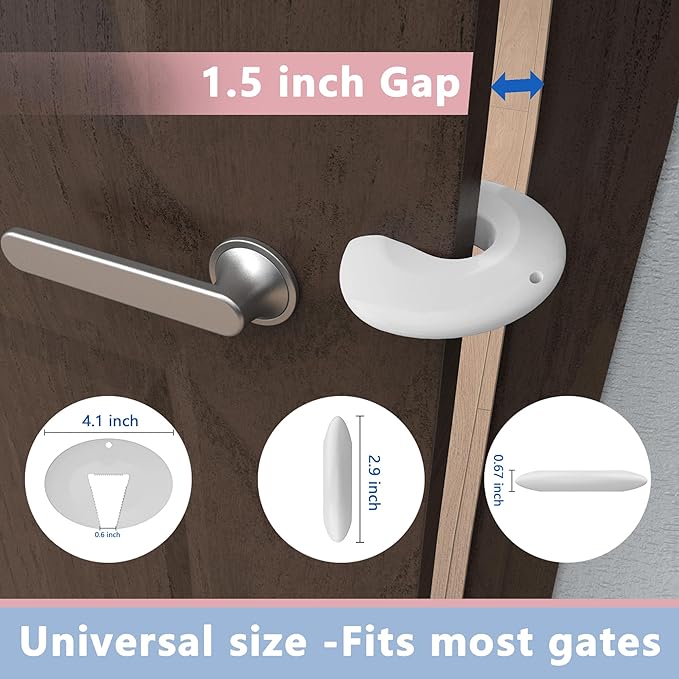 Silicone Door Pinch Guard and Door Slam Stopper, Durable Finger Pinch Guard - Image 5