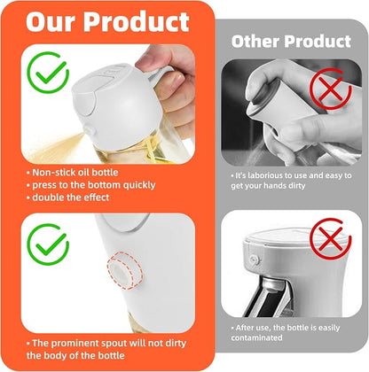 TrendPlain 16oz/470ml Glass Olive Oil Sprayer - Image 6